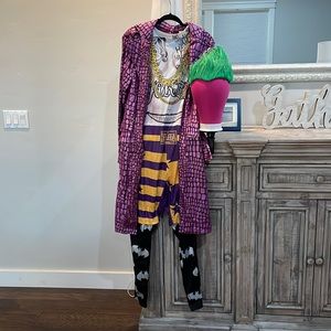 Mens Suicide Squad Joker Costume & Green Wig